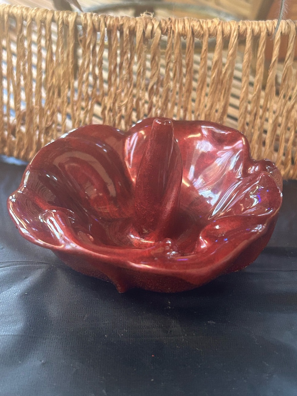 🐕3/20 Handcrafted Flower Petal Resin Ring Holder